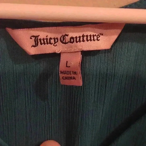 Juicy Couture women's teal green blouse size large - Picture 2 of 4